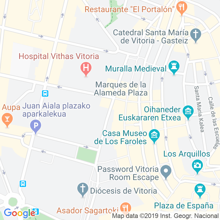 Código Postal calle Cercas Bajas en Vitoria-Gasteiz