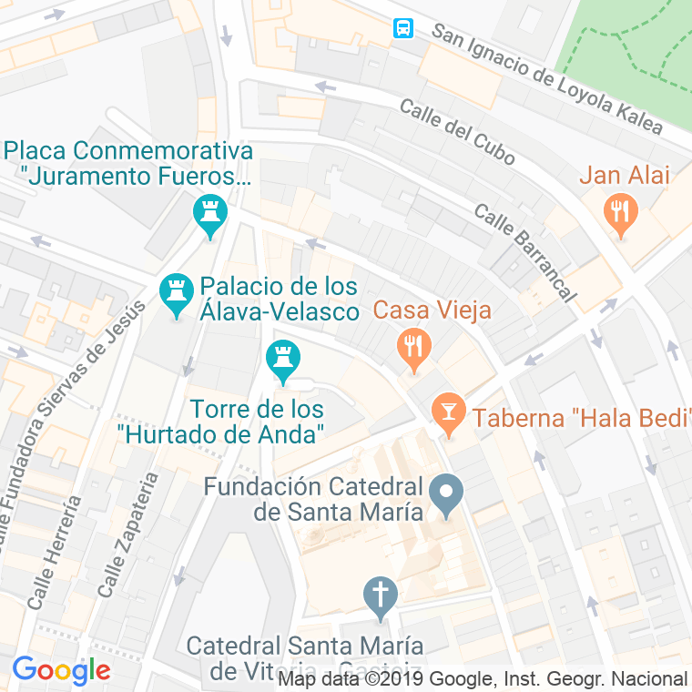 Código Postal calle Chiquita en Vitoria-Gasteiz