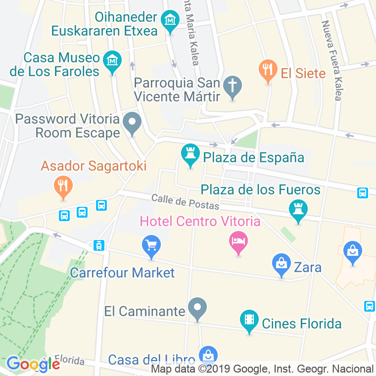 Código Postal calle España, plaza en Vitoria-Gasteiz