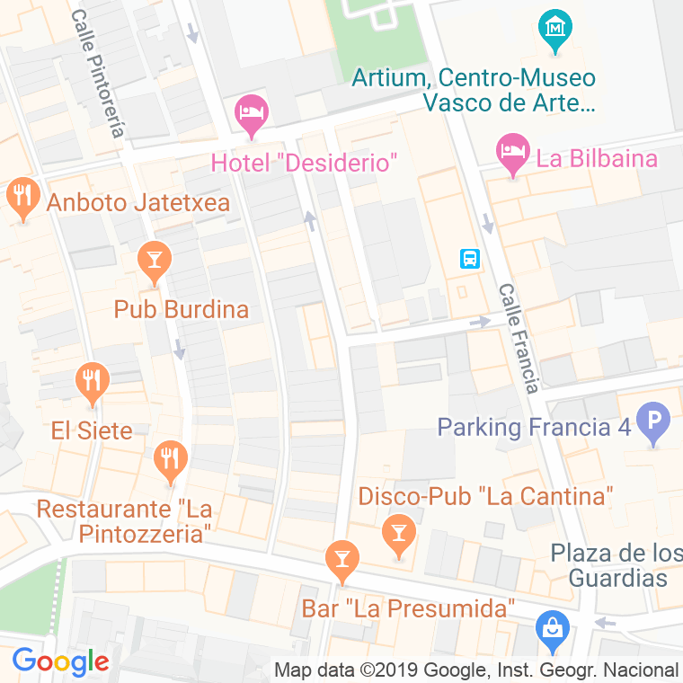 Código Postal calle Nueva Fuera en Vitoria-Gasteiz