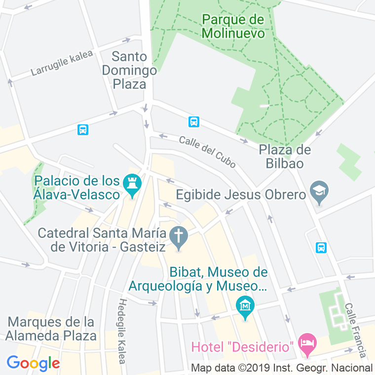 Código Postal calle Santo Domingo   (Impares Del 1 Al Final)  (Pares Del 2 Al Final) en Vitoria-Gasteiz