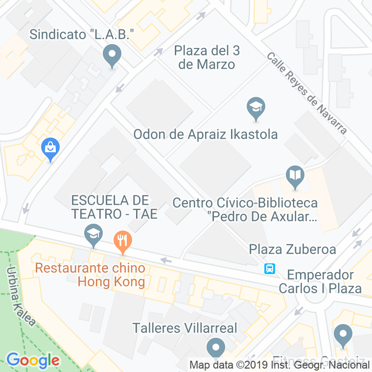Código Postal calle Behenafarroa en Vitoria-Gasteiz