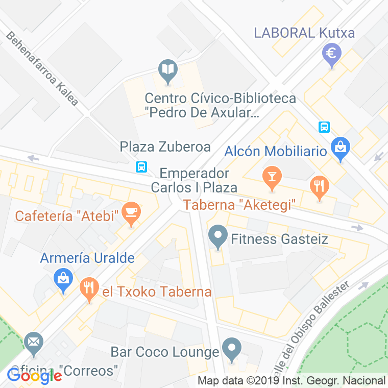 Código Postal calle Carlos I, plaza en Vitoria-Gasteiz