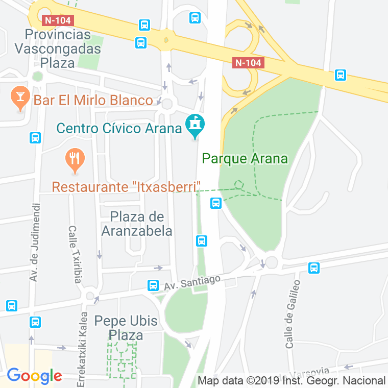 Código Postal calle Aragon en Vitoria-Gasteiz