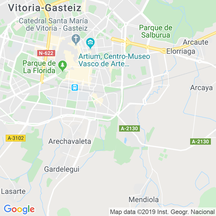 Código Postal calle Adurtza en Vitoria-Gasteiz
