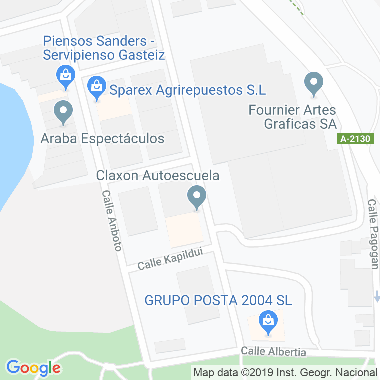 Código Postal calle Aitzgorri en Vitoria-Gasteiz