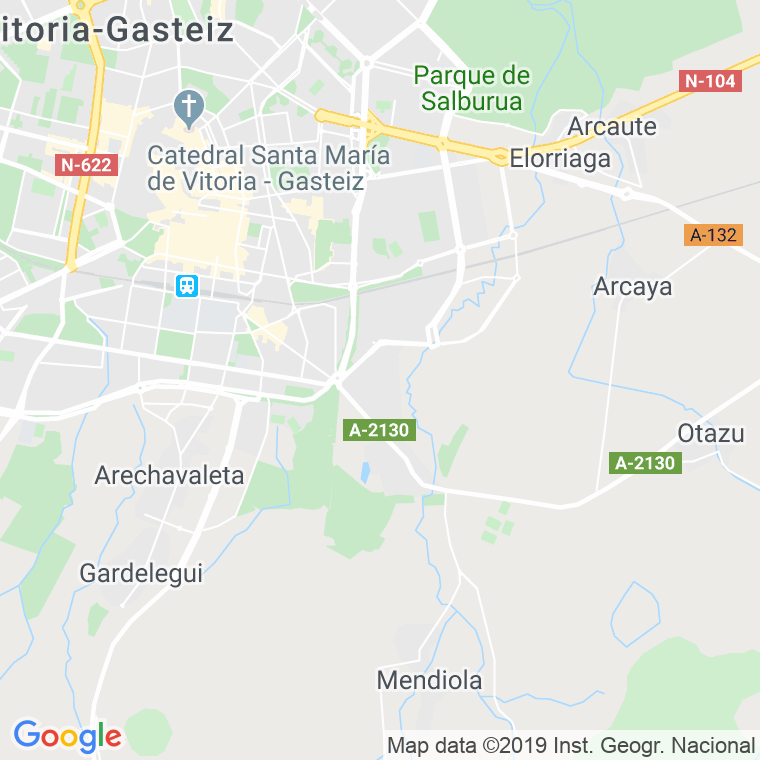 Código Postal calle Cendaguren en Vitoria-Gasteiz