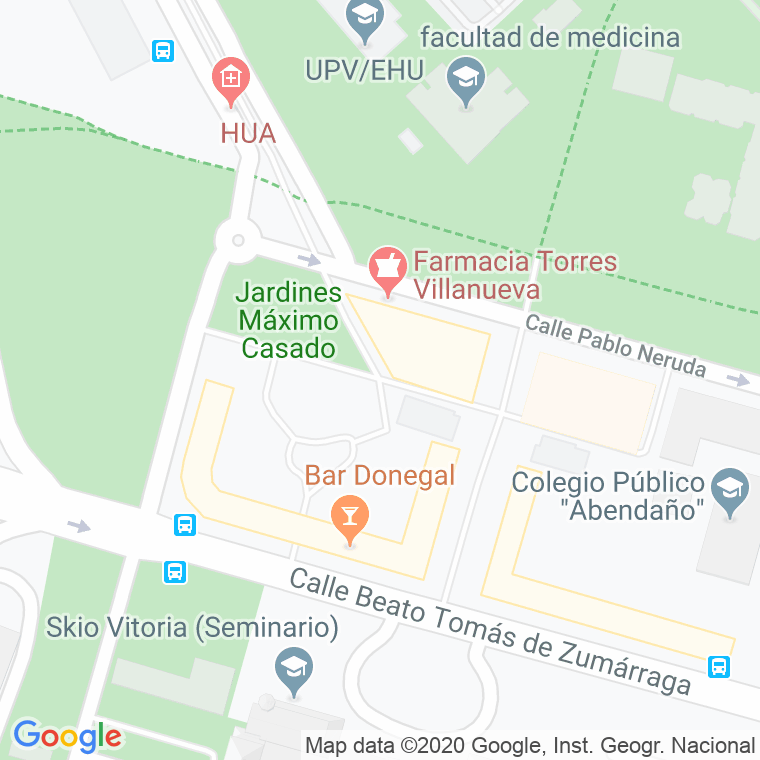 Código Postal calle Diego De Borica Y Retegui en Vitoria-Gasteiz