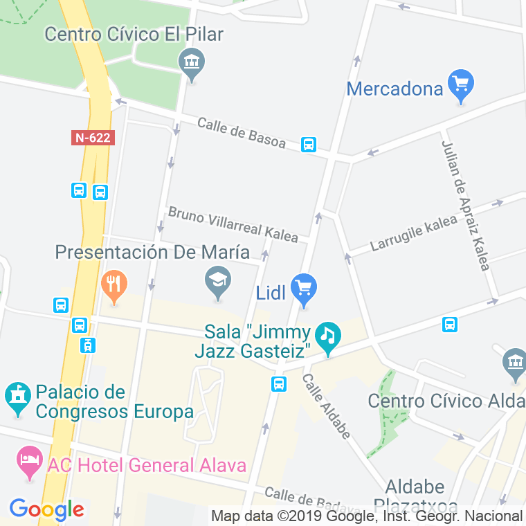 Código Postal calle Beethoven en Vitoria-Gasteiz