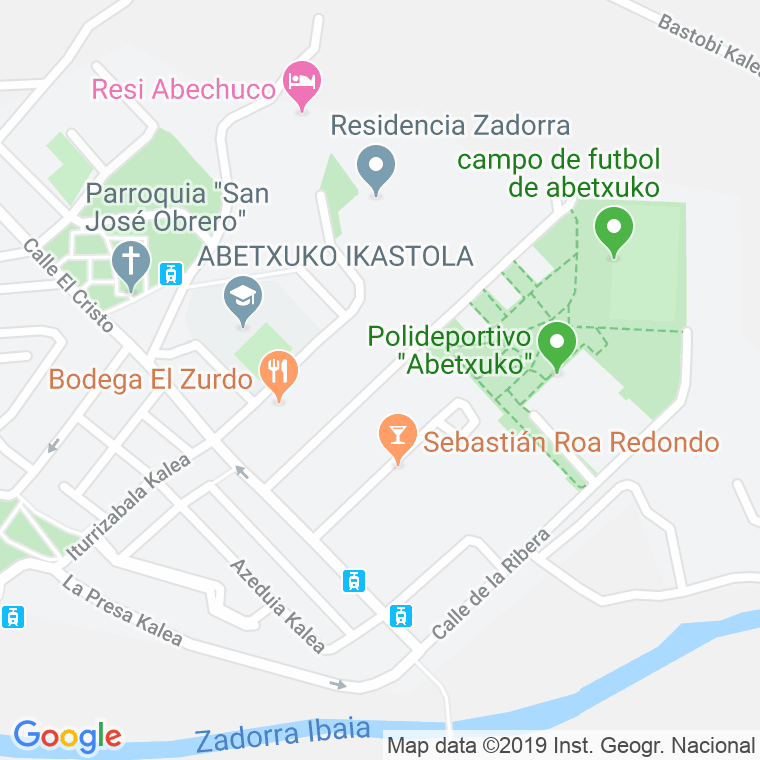 Código Postal calle Arriagana en Vitoria-Gasteiz