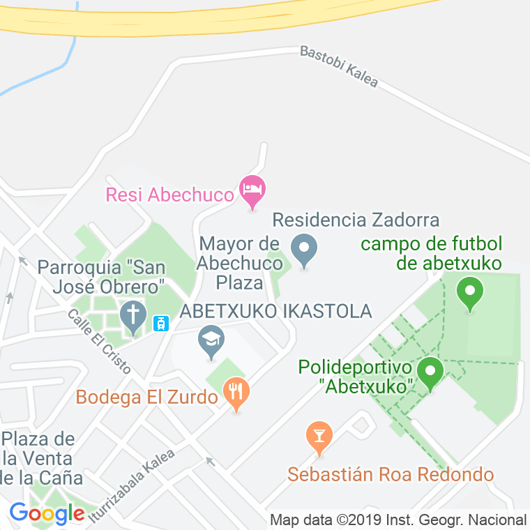 Código Postal calle Mayor De Abechuco, plaza en Vitoria-Gasteiz