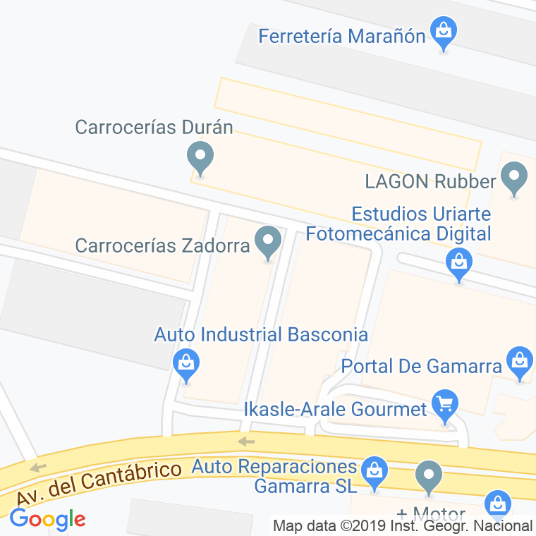 Código Postal calle Zadorra, avenida en Vitoria-Gasteiz