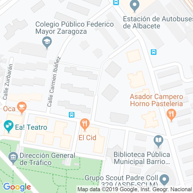 Código Postal calle Ceuta en Albacete