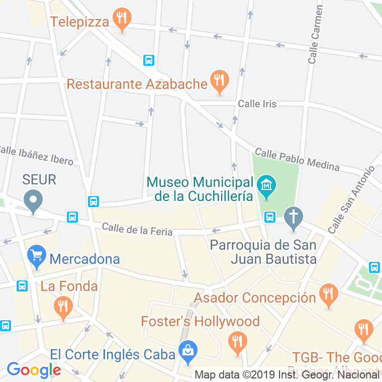 Código Postal calle Zapateros   (Impares Del 1 Al 13)  (Pares Del 2 Al 14) en Albacete