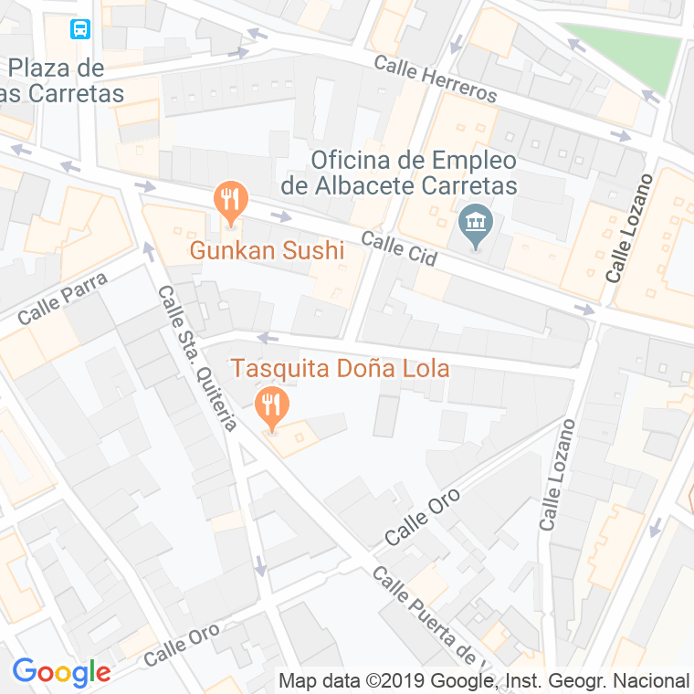 Código Postal calle Cornejo en Albacete