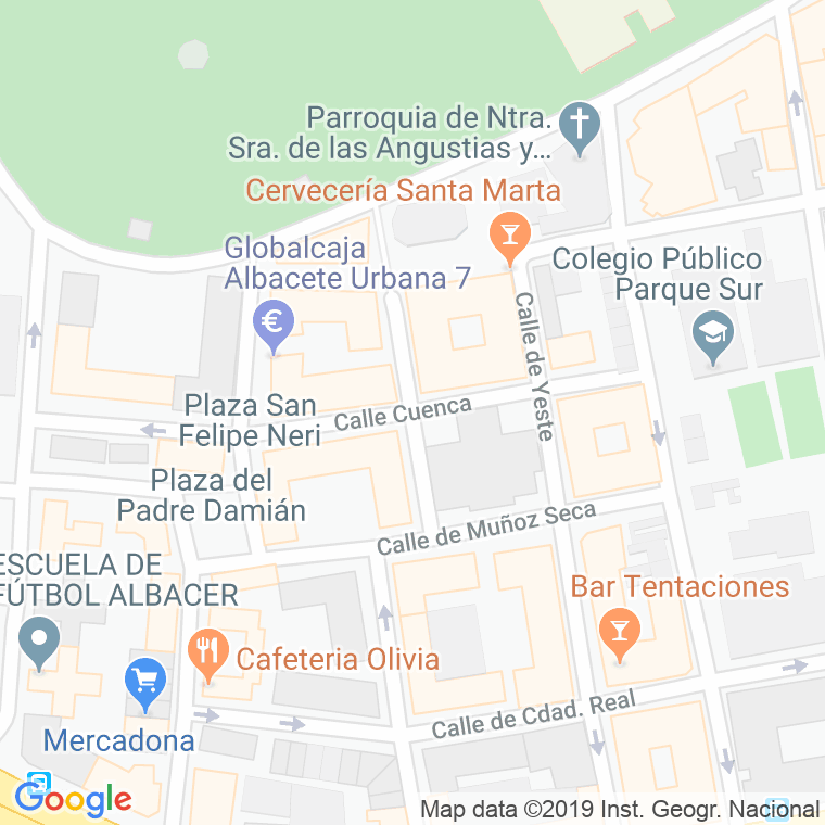Código Postal calle Cuenca en Albacete