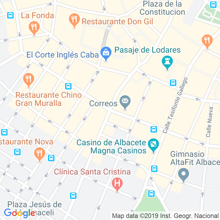 Código Postal calle Dionisio Guardiola   (Impares Del 1 Al 13)  (Pares Del 2 Al 12) en Albacete