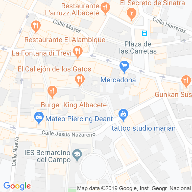 Código Postal calle Guzman El Bueno en Albacete