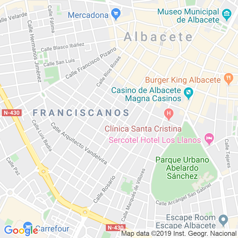 Código Postal calle Doctor Collado Piña en Albacete