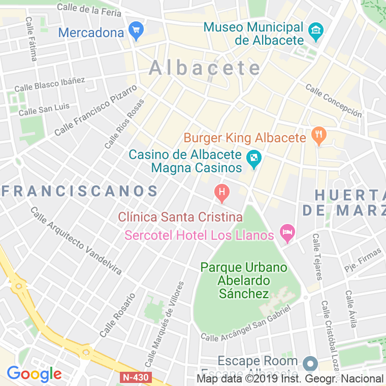 Código Postal calle Rosario   (Impares Del 55 Al Final)  (Pares Del 46 Al Final) en Albacete