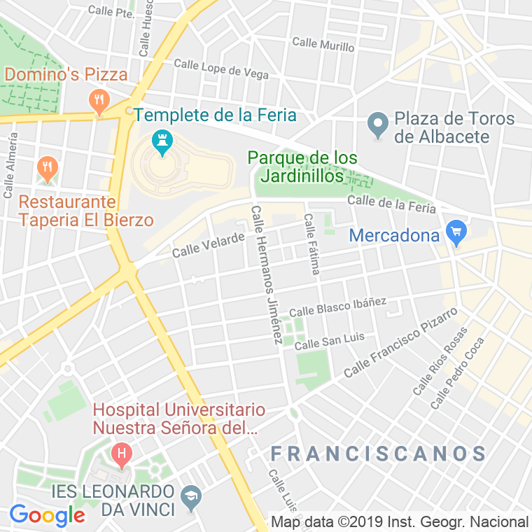Código Postal calle Doctor Ferran en Albacete