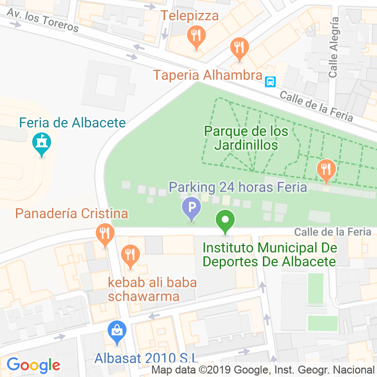 Código Postal calle Feria, De La, paseo en Albacete