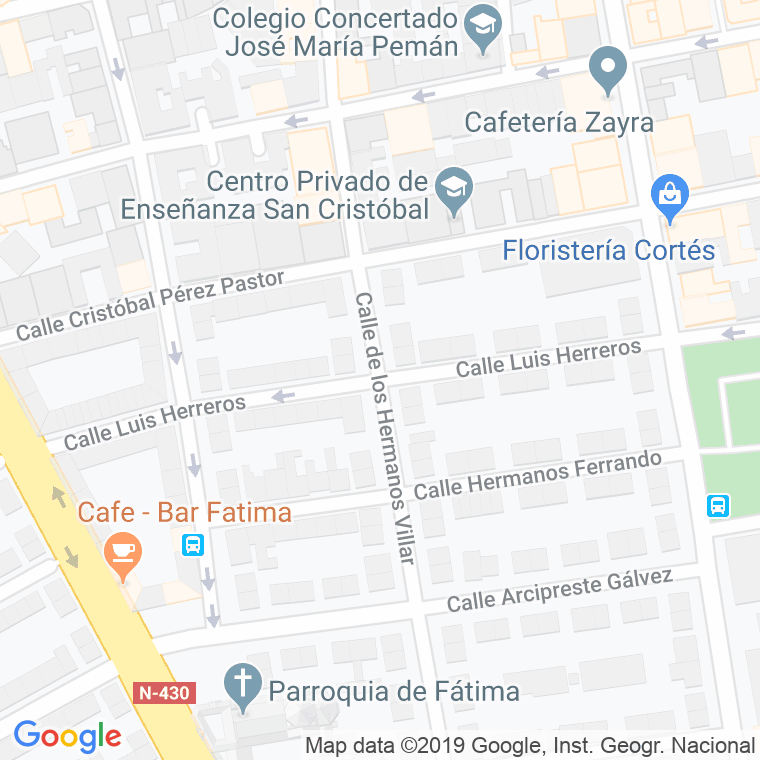 Código Postal calle Luis Herreros en Albacete