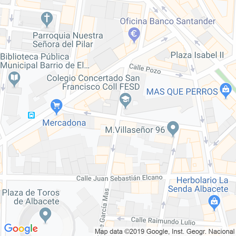 Código Postal calle Melchor De Macanaz en Albacete