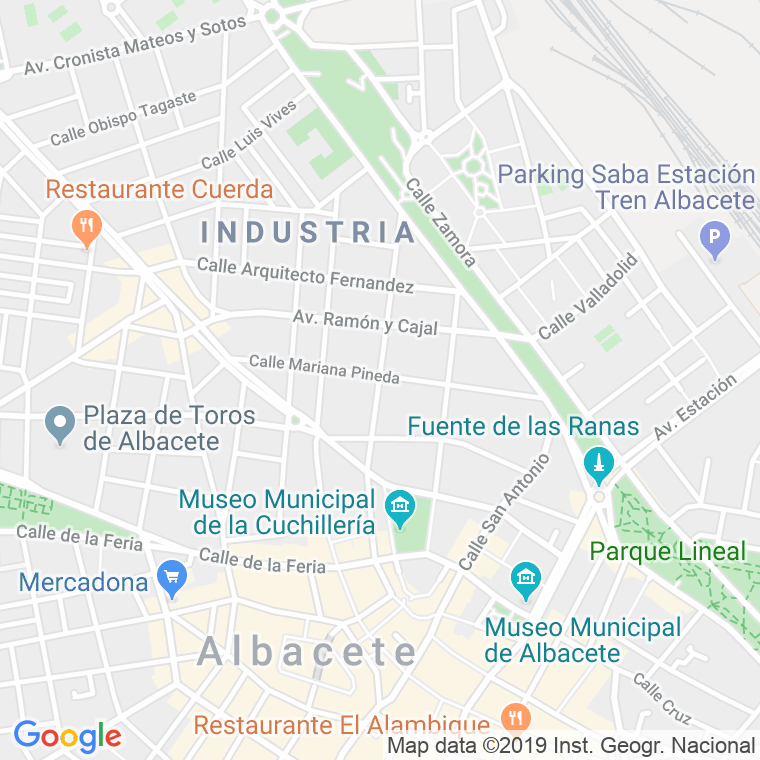 Código Postal calle Padre Romano en Albacete