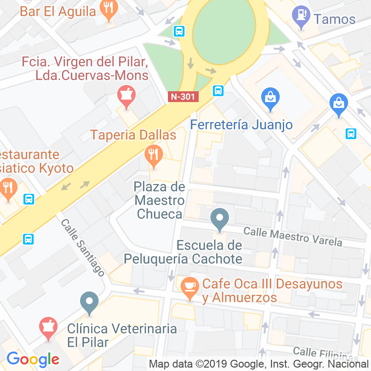 Código Postal calle Roa Erostarbe en Albacete