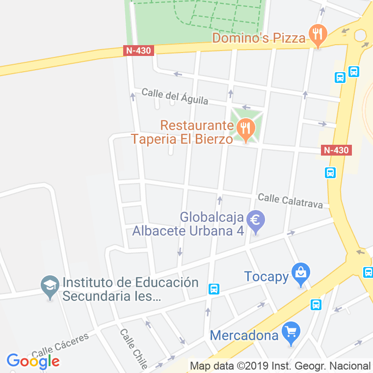 Código Postal calle Almeria en Albacete