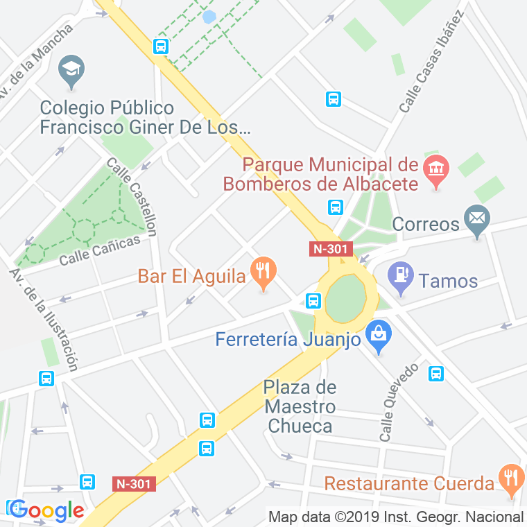 Código Postal calle Barcelona en Albacete