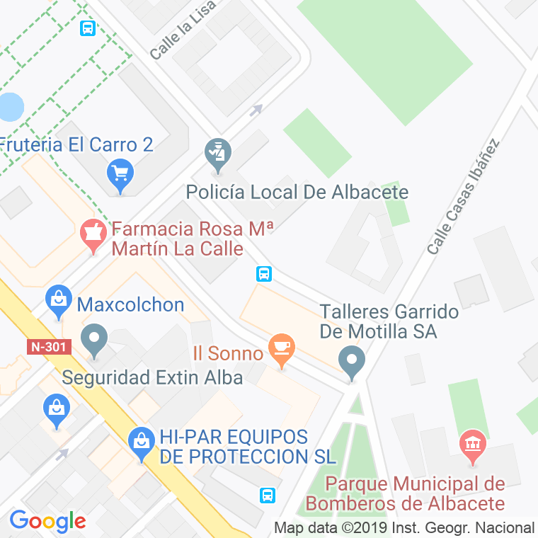 Código Postal calle Bir Ganduz en Albacete