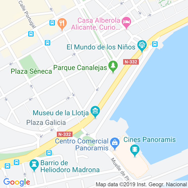 Código Postal calle Doctor Ramon Y Cajal   (Impares Del 1 Al 3)  (Pares Del 2 Al 4) en Alacant/Alicante