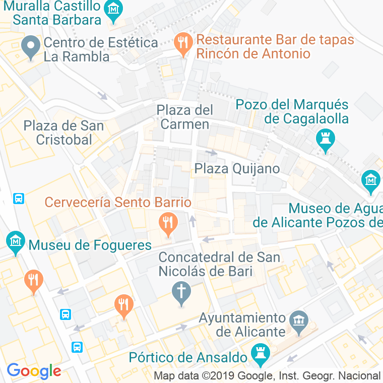 Código Postal calle Abad Najera en Alacant/Alicante
