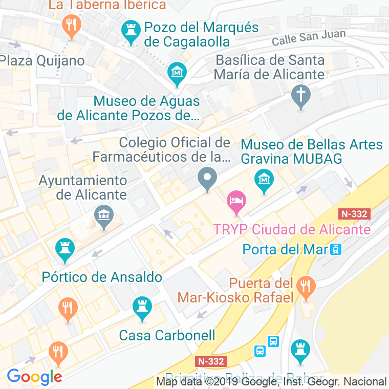 Código Postal calle Callizo Del Marques en Alacant/Alicante