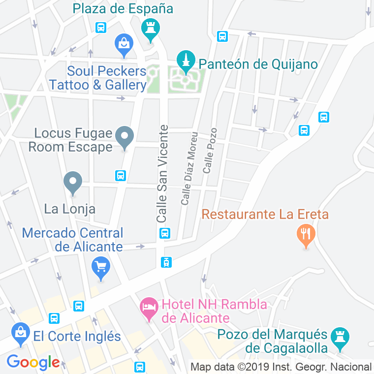 Código Postal calle Diaz Moreu   (Pares Del 2 Al 4) en Alacant/Alicante
