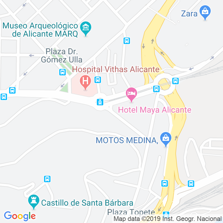 Código Postal calle Doña Violante en Alacant/Alicante