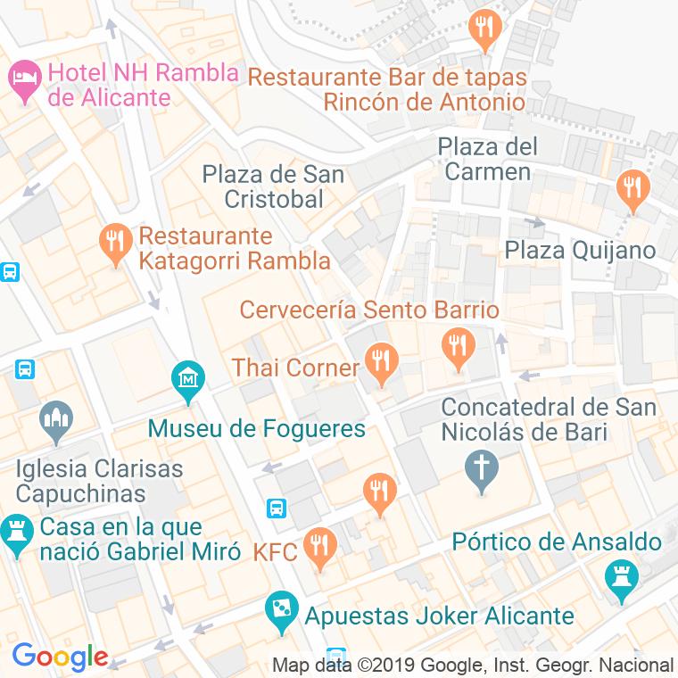 Código Postal calle Labradores en Alacant/Alicante