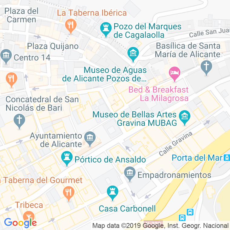 Código Postal calle Lonja De Caballeros en Alacant/Alicante