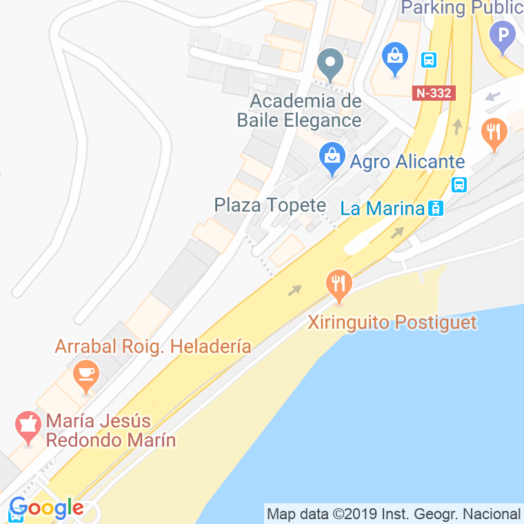 Código Postal calle Lope De Vega en Alacant/Alicante