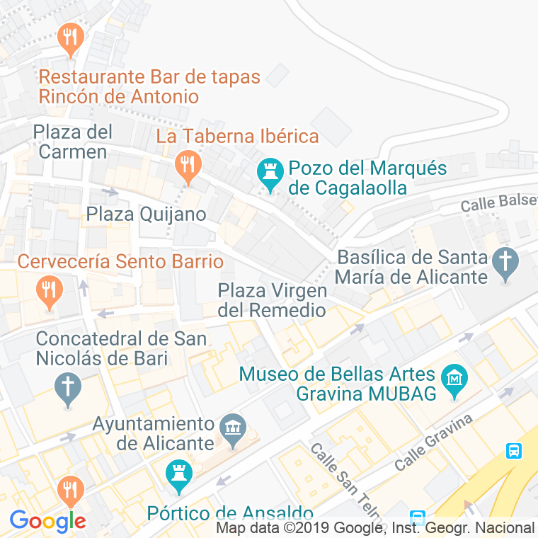 Código Postal calle Maldonado en Alacant/Alicante