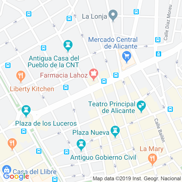 Código Postal calle Alfonso X El Sabio, avinguda (Pares Del 2 Al Final) en Alacant/Alicante