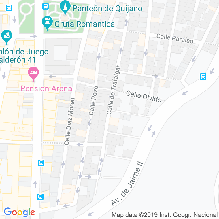 Código Postal calle Peligros en Alacant/Alicante