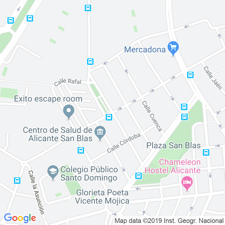 Código Postal calle Ceuta en Alacant/Alicante