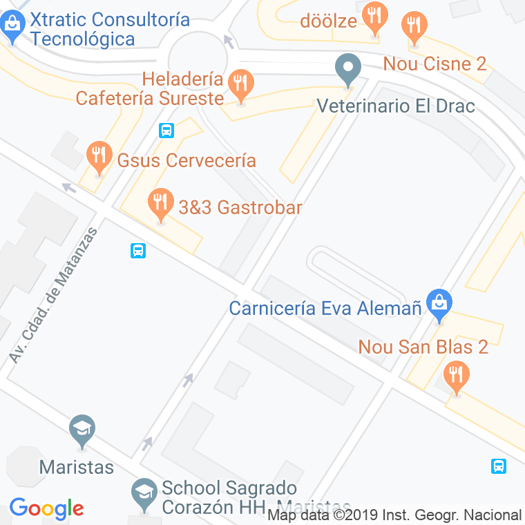 Código Postal calle Ciudad De Toyooka, De La en Alacant/Alicante