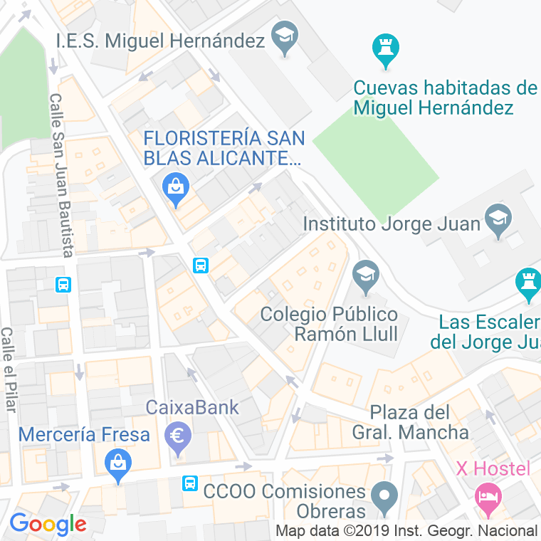 Código Postal calle Magistral Segura en Alacant/Alicante