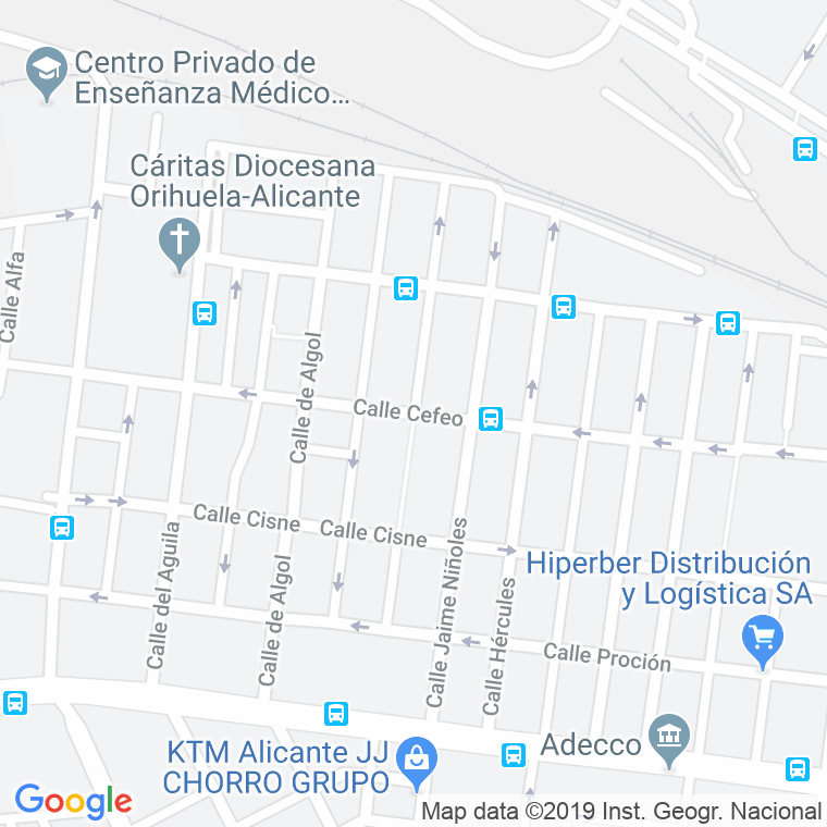 Código Postal calle General Varela en Alacant/Alicante