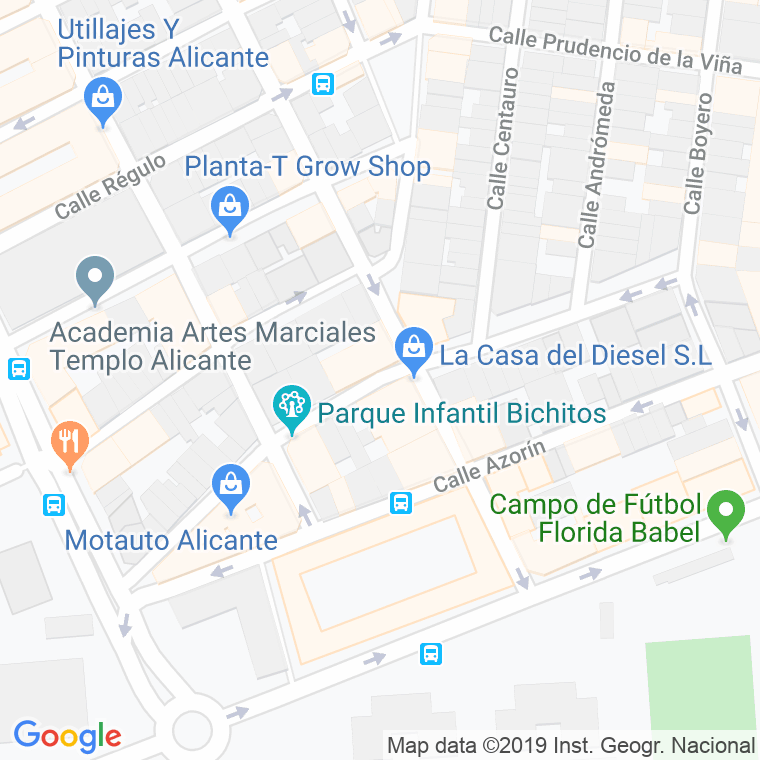 Código Postal calle Catral en Alacant/Alicante