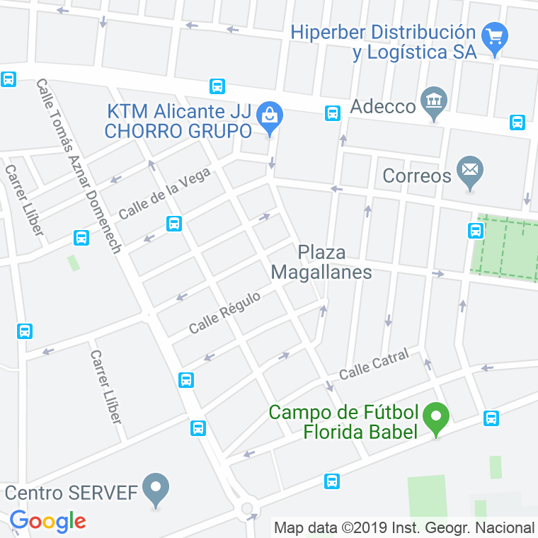 Código Postal calle Republica Argentina en Alacant/Alicante